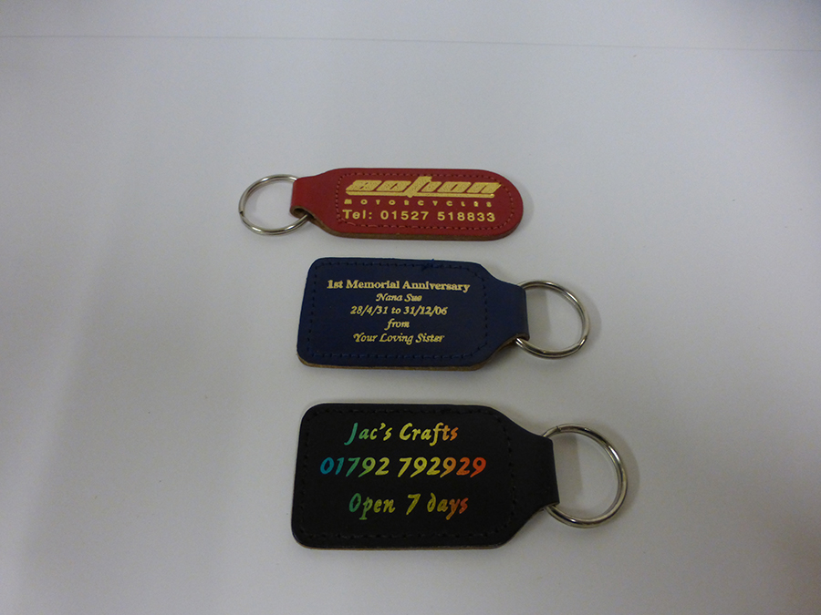 Foiling onto Keyrings