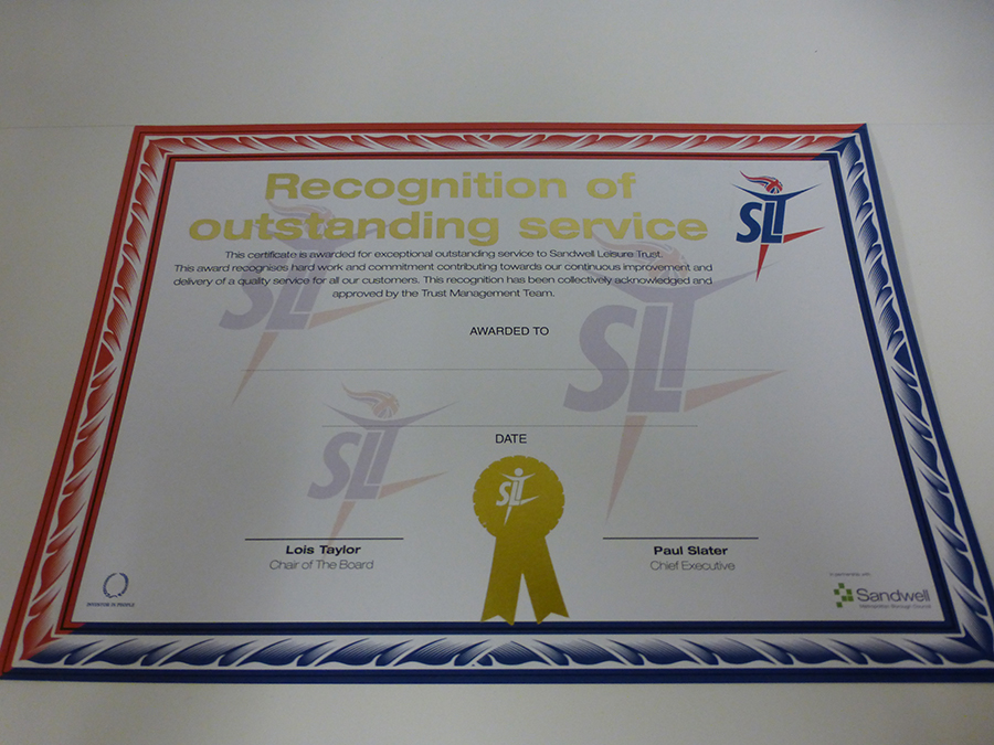Gold Foiling & Digital Printing onto Certificate