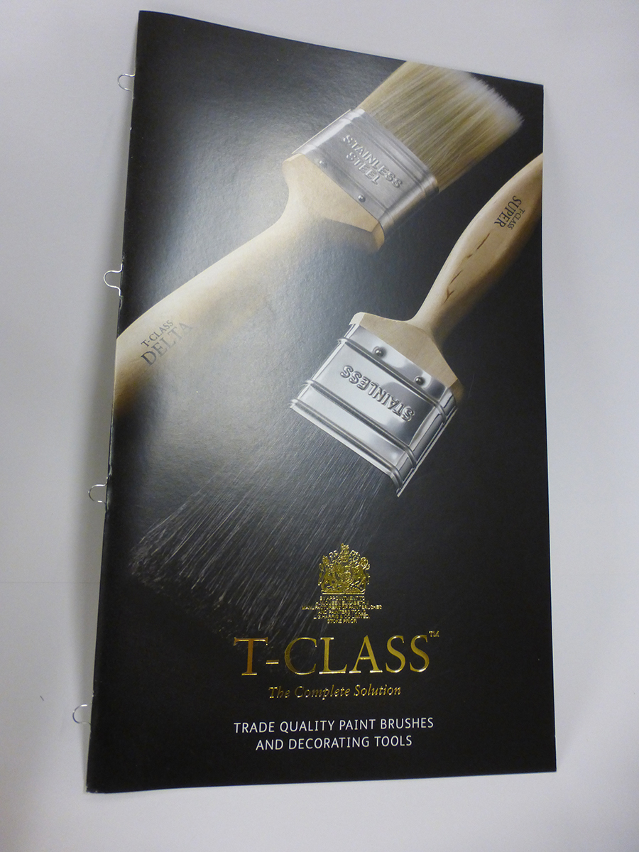 Gold Over foiling on Litho printed Brochure