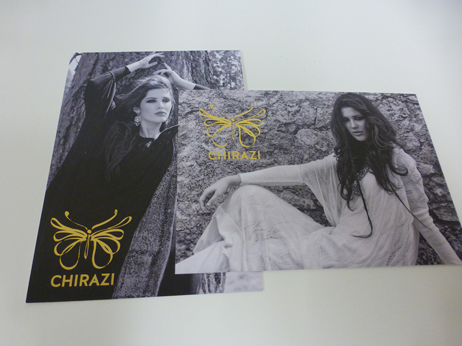 Matt Gold Foiling on Digital printed cards