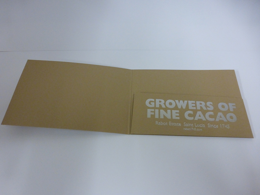 Silver foil on inside of Brochure Pocket