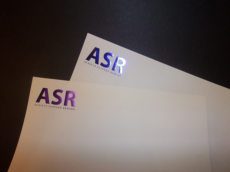 Foiled and Embossed Letterhead