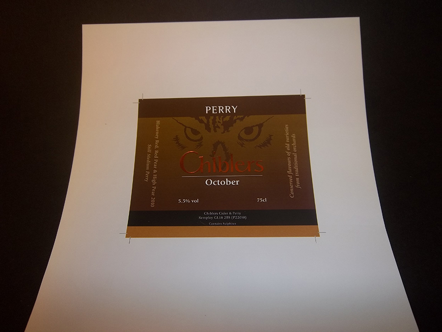 Self Adhesive Label Ltho printed and Foiled in Copper