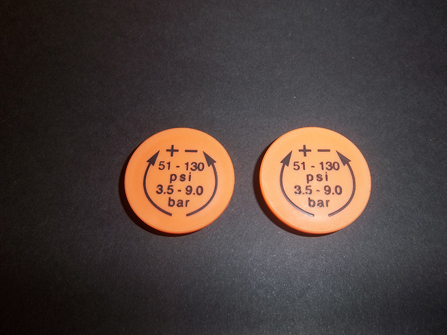 Plastic Caps foil printed in Black