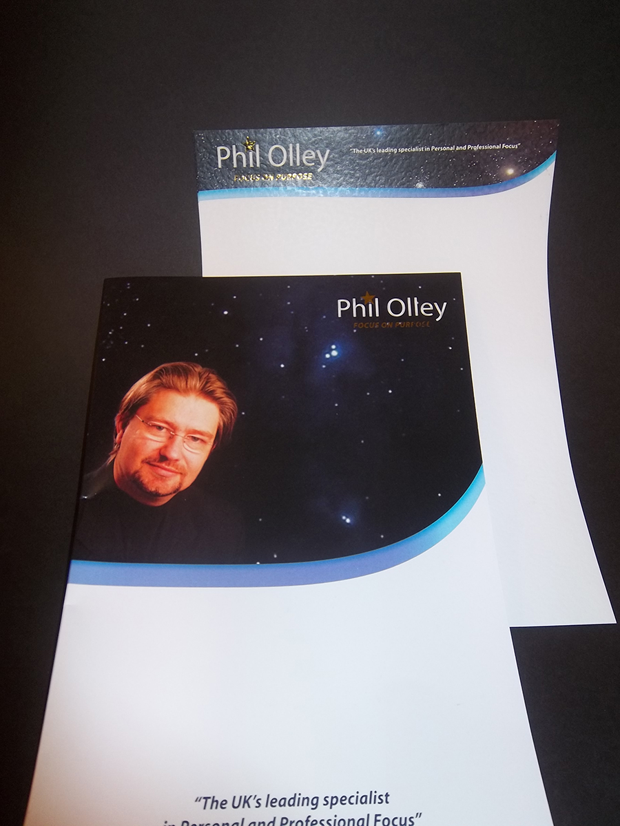 Letterhead and Folder Digitally printed and Foiled