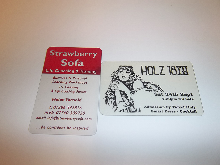 ClearMark Resist Business Cards foil printed